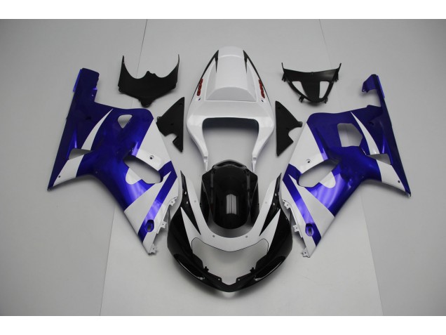 Weiß & Blau 01-03 Suzuki GSXR 600-750 Verkleidung Weiß & Blau 01-03 Suzuki GSXR 600-750 Verkleidung