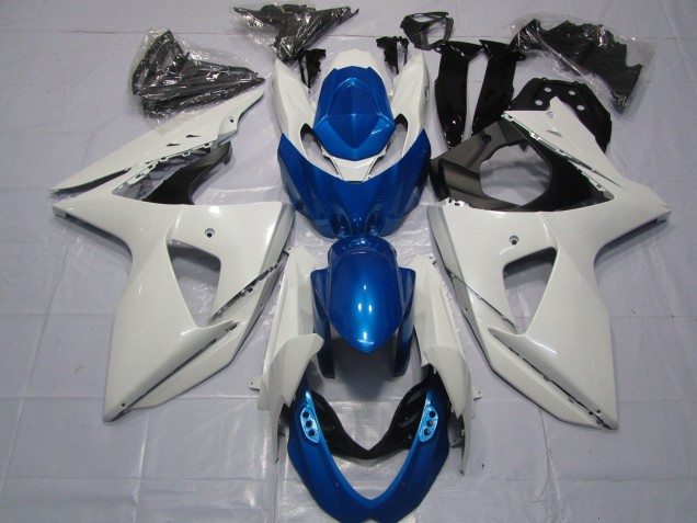 Weiß & Blau 09-16 Suzuki GSXR 1000 Verkleidung Weiß & Blau 09-16 Suzuki GSXR 1000 Verkleidung