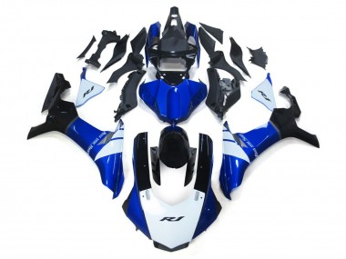 Weiß & Blau 15-19 Yamaha R1 Verkleidung