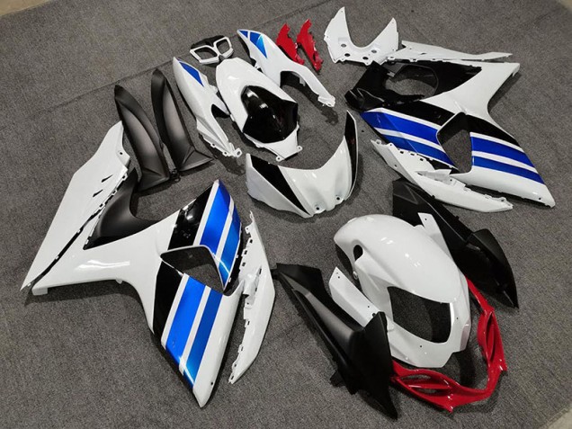 Weiß Blau & Rot Stil 09-16 Suzuki GSXR 1000 Verkleidung Weiß Blau & Rot Stil 09-16 Suzuki GSXR 1000 Verkleidung