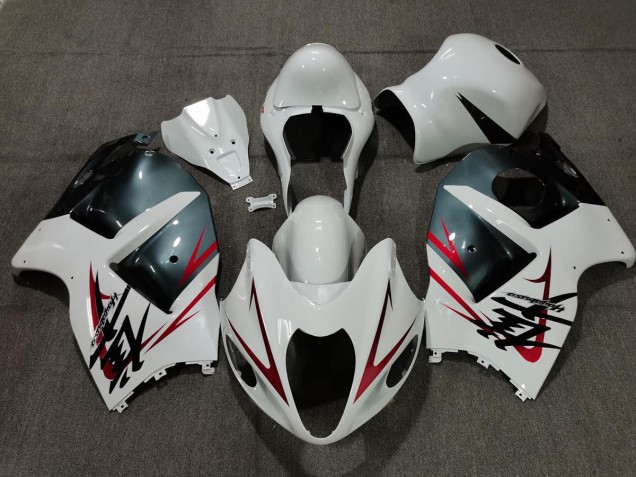 Weiß Hellblau & Rot 97-07 Suzuki GSXR 1300 Verkleidung Weiß Hellblau & Rot 97-07 Suzuki GSXR 1300 Verkleidung
