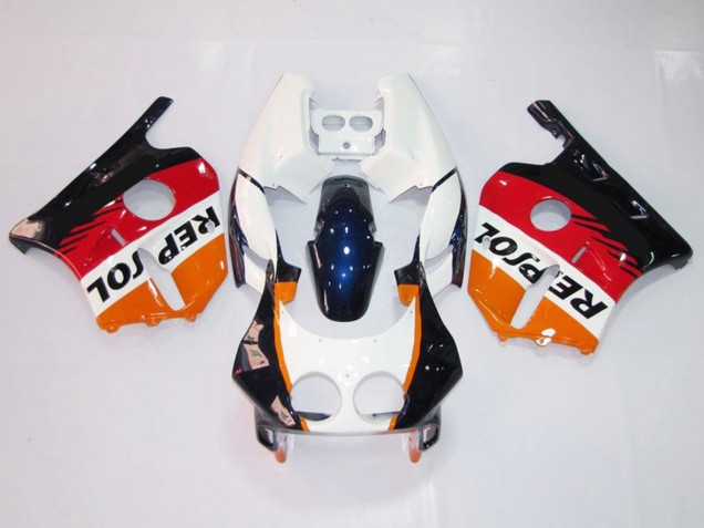 Weiß Repsol 90-98 Honda CBR250RR Verkleidung Weiß Repsol 90-98 Honda CBR250RR Verkleidung