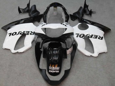 Weiß Repsol 99-00 Honda CBR600 F4 Verkleidung