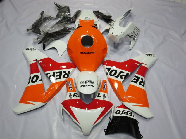 Weiß Repsol Design 08-11 Honda CBR1000RR Verkleidung Weiß Repsol Design 08-11 Honda CBR1000RR Verkleidung