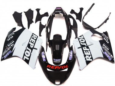Weiß Repsol Glanz 96-07 Honda CBR1100XX Verkleidung