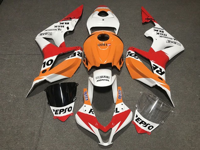 Weiß Repsol Stil 07-08 Honda CBR600RR Verkleidung Weiß Repsol Stil 07-08 Honda CBR600RR Verkleidung