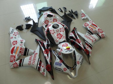 Weiß & Rot Nastro Azzurro 07-08 Honda CBR600RR Verkleidung
