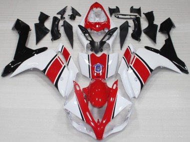Weiß & Rot OEM Stil Glänzend 07-08 Yamaha R1 Verkleidung