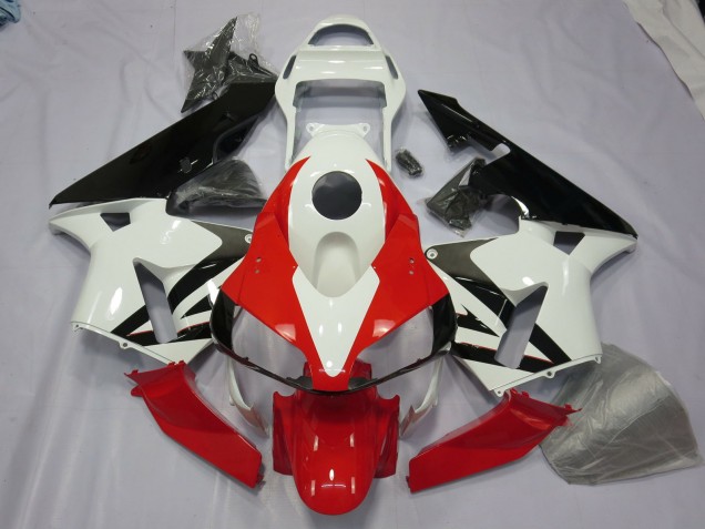 Weiß Rot & Schwarz 03-04 Honda CBR600RR Verkleidung Weiß Rot & Schwarz 03-04 Honda CBR600RR Verkleidung