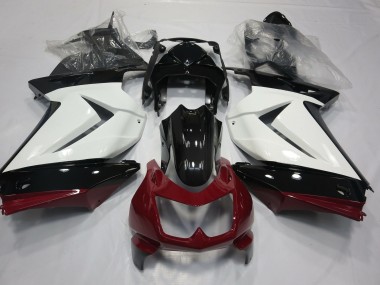 Weiß Rot & Schwarz 08-12 Kawasaki Ninja 250 Verkleidung