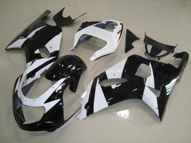 Weiß & Schwarz 01-03 Suzuki GSXR 600-750 Verkleidung Weiß & Schwarz 01-03 Suzuki GSXR 600-750 Verkleidung