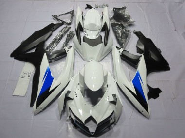 Weiß & Schwarz 08-10 Suzuki GSXR 600-750 Verkleidung