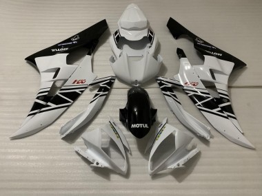 Weiß Schwarz Design 06-07 Yamaha R6 Verkleidung