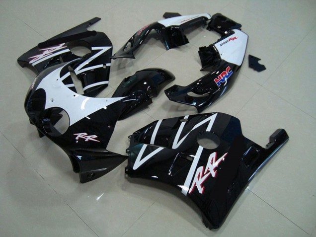 Weiß Schwarz HRC 90-98 Honda CBR250RR Verkleidung Weiß Schwarz HRC 90-98 Honda CBR250RR Verkleidung