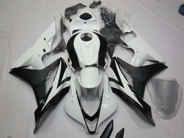 Weiß & Schwarz OEM Stil 07-08 Honda CBR600RR Verkleidung Weiß & Schwarz OEM Stil 07-08 Honda CBR600RR Verkleidung