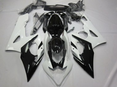 Weiß Schwarz & Silber 05-06 Suzuki GSXR 1000 Verkleidung