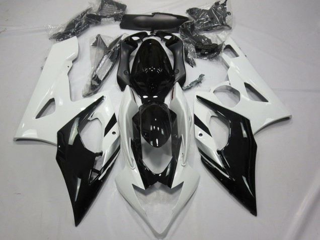 Weiß Schwarz & Silber 05-06 Suzuki GSXR 1000 Verkleidung Weiß Schwarz & Silber 05-06 Suzuki GSXR 1000 Verkleidung