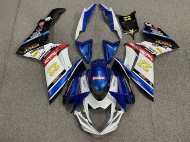 22 Rockstar Weiß & Blau 11-24 Suzuki GSXR 600-750 Verkleidung