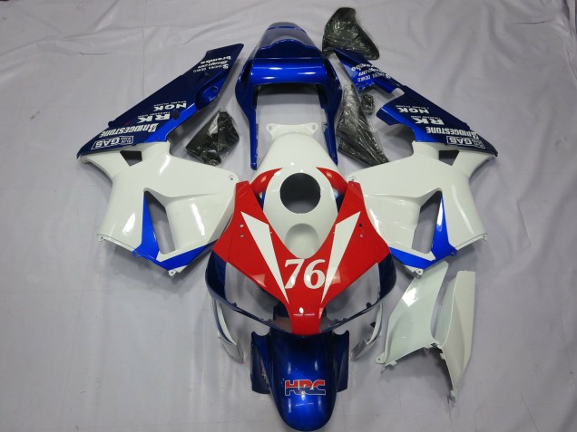 76 Weiß & Rot 03-04 Honda CBR600RR Verkleidung 76 Weiß & Rot 03-04 Honda CBR600RR Verkleidung