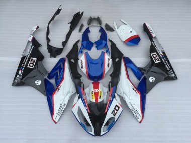 Alien Blau & Weiß 09-14 BMW S1000RR Verkleidung
