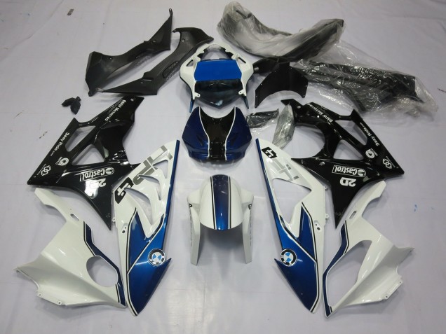 Alien Blau & Weiß 09-14 BMW S1000RR Verkleidung Alien Blau & Weiß 09-14 BMW S1000RR Verkleidung