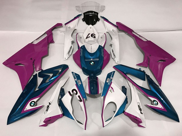 Alien Blau & Weiß 09-14 BMW S1000RR Verkleidung Alien Blau & Weiß 09-14 BMW S1000RR Verkleidung