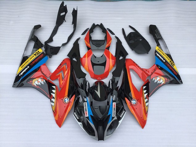 Alien Blau & Weiß 09-14 BMW S1000RR Verkleidung Alien Blau & Weiß 09-14 BMW S1000RR Verkleidung