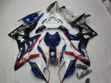 Alien Blau & Weiß 09-14 BMW S1000RR Verkleidung
