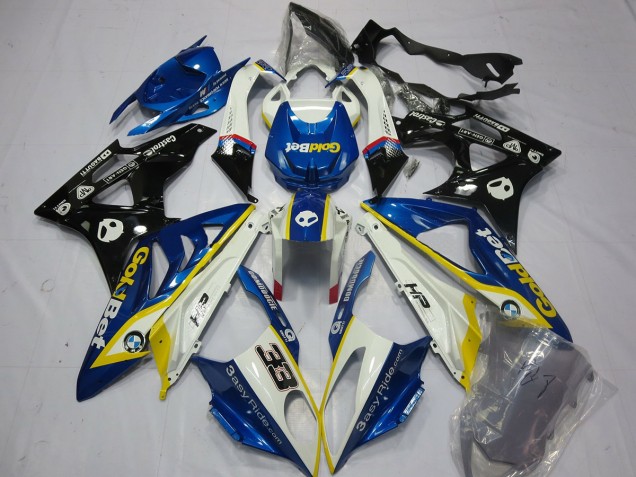 Alien Blau & Weiß 09-14 BMW S1000RR Verkleidung Alien Blau & Weiß 09-14 BMW S1000RR Verkleidung
