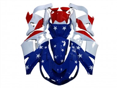 Amerikanische Flagge 06-11 Kawasaki ZX14R Verkleidung