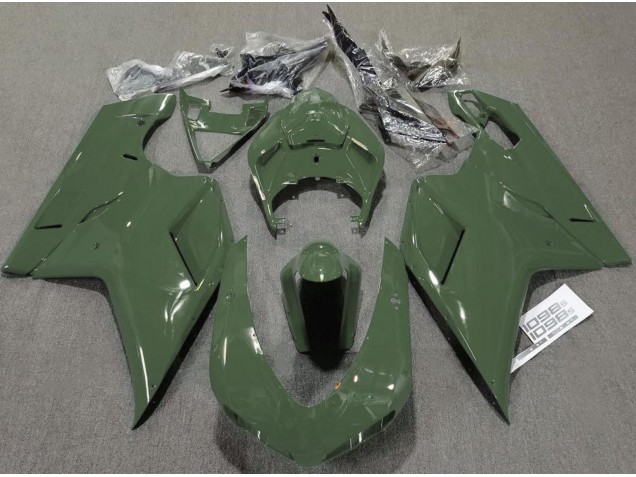 Armeegrün Glänzend 07-14 Ducati 848 1098 1198 Verkleidung Armeegrün Glänzend 07-14 Ducati 848 1098 1198 Verkleidung