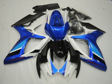 Blau & Weiß 06-07 Suzuki GSXR 600-750 Verkleidung