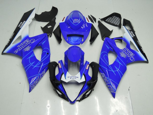 Blau & Weiß Corona 05-06 Suzuki GSXR 1000 Verkleidung Blau & Weiß Corona 05-06 Suzuki GSXR 1000 Verkleidung