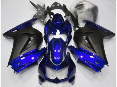 Blau & Matt Schwarz 08-12 Kawasaki Ninja 250 Verkleidung