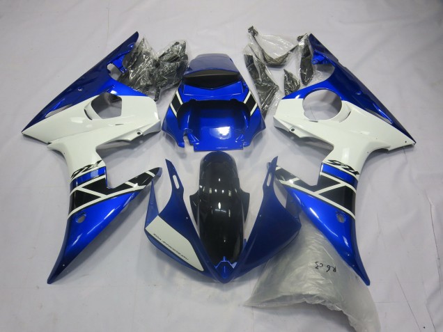 Blau Weiß OEM Stil 03-04 Yamaha R6 Verkleidung Blau Weiß OEM Stil 03-04 Yamaha R6 Verkleidung