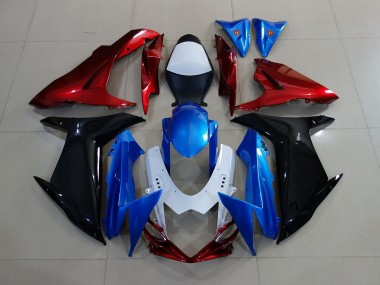 Blau / Rot & Weiß 11-24 Suzuki GSXR 600-750 Verkleidung