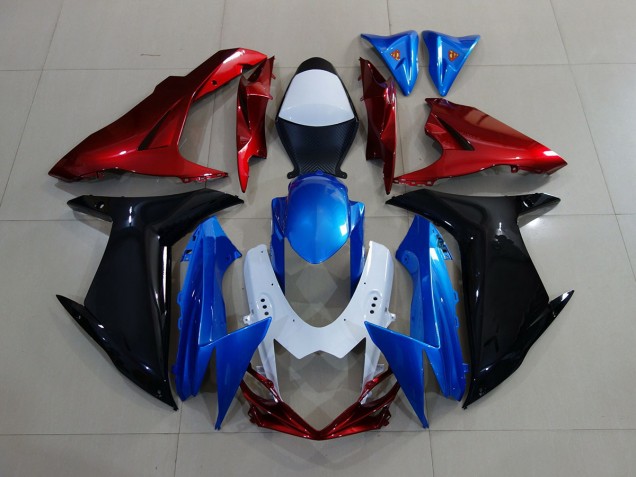 Blau / Rot & Weiß 11-24 Suzuki GSXR 600-750 Verkleidung