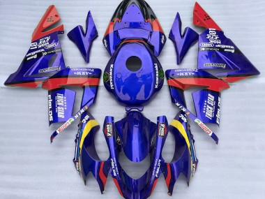 Blau & Rot Trickstar 04-05 Kawasaki ZX10R Verkleidung