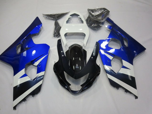 Blauweiß & Schwarz 04-05 Suzuki GSXR 600-750 Verkleidung Blauweiß & Schwarz 04-05 Suzuki GSXR 600-750 Verkleidung
