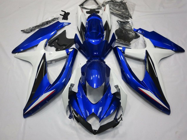 Blau Schwarz & Weiß 08-10 Suzuki GSXR 600-750 Verkleidung Blau Schwarz & Weiß 08-10 Suzuki GSXR 600-750 Verkleidung