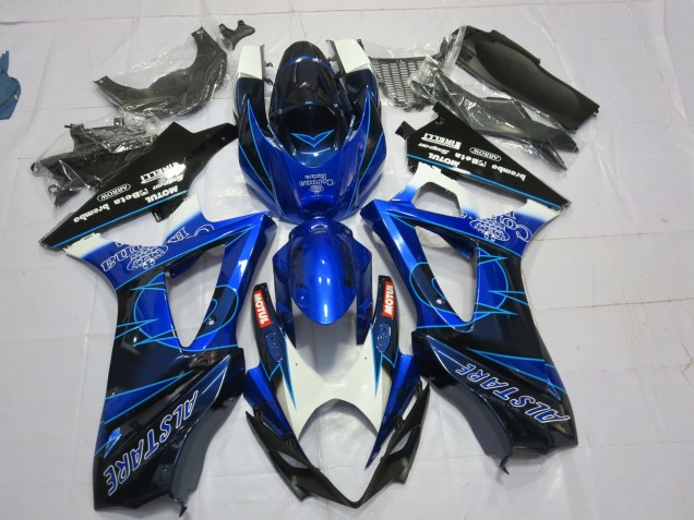 Blau & Schwarz Corona 07-08 Suzuki GSXR 1000 Verkleidung Blau & Schwarz Corona 07-08 Suzuki GSXR 1000 Verkleidung