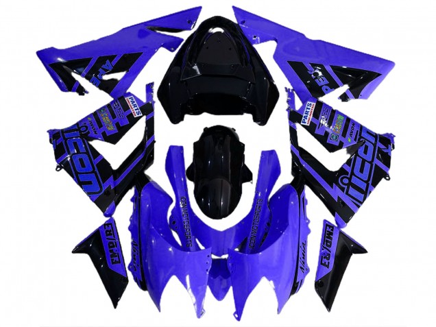 Blau & Schwarz & Logos 04-05 Kawasaki ZX10R Verkleidung Blau & Schwarz & Logos 04-05 Kawasaki ZX10R Verkleidung
