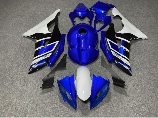 Blau Schwarz & Weiß OEM Stil 08-16 Yamaha R6 Verkleidung
