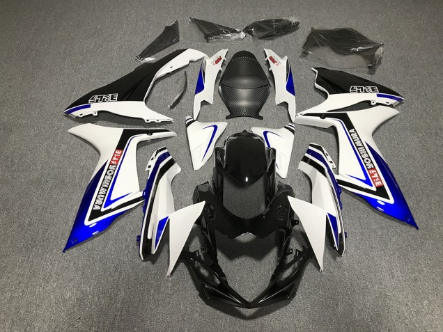 Blau Schwarz & Weiß Schrift 11-24 Suzuki GSXR 600-750 Verkleidung Blau Schwarz & Weiß Schrift 11-24 Suzuki GSXR 600-750 Verkleidung