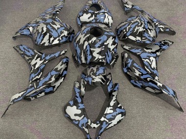 Blau & Silber Camo 09-12 Honda CBR600RR Verkleidung