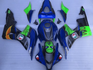 Blauer & Grüner Hai 07-08 Honda CBR600RR Verkleidung