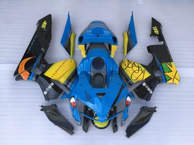 Blauer Hai & Gelb 05-06 Honda CBR600RR Verkleidung