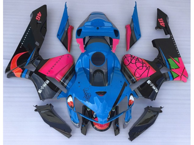 Blauer Hai & Rosa 05-06 Honda CBR600RR Verkleidung Blauer Hai & Rosa 05-06 Honda CBR600RR Verkleidung