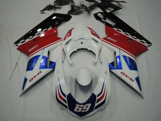 Blauer Stern 07-14 Ducati 848 1098 1198 Verkleidung Blauer Stern 07-14 Ducati 848 1098 1198 Verkleidung
