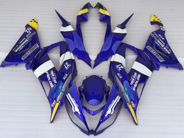 Blauer Stil 13-18 Kawasaki ZX6R Verkleidung